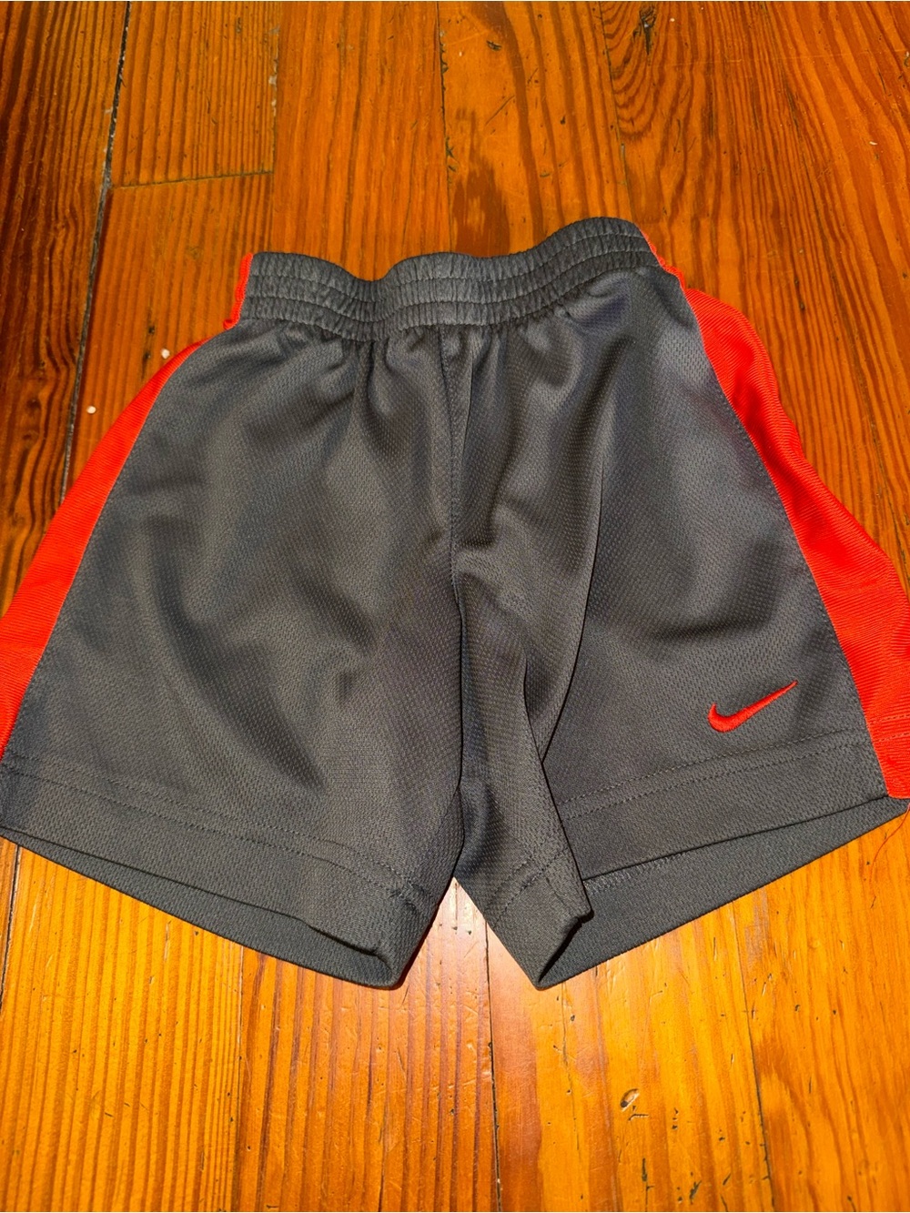 Nike Kids Gray and orange Athletic Shorts